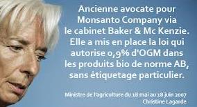 Lagarde et Monsanto